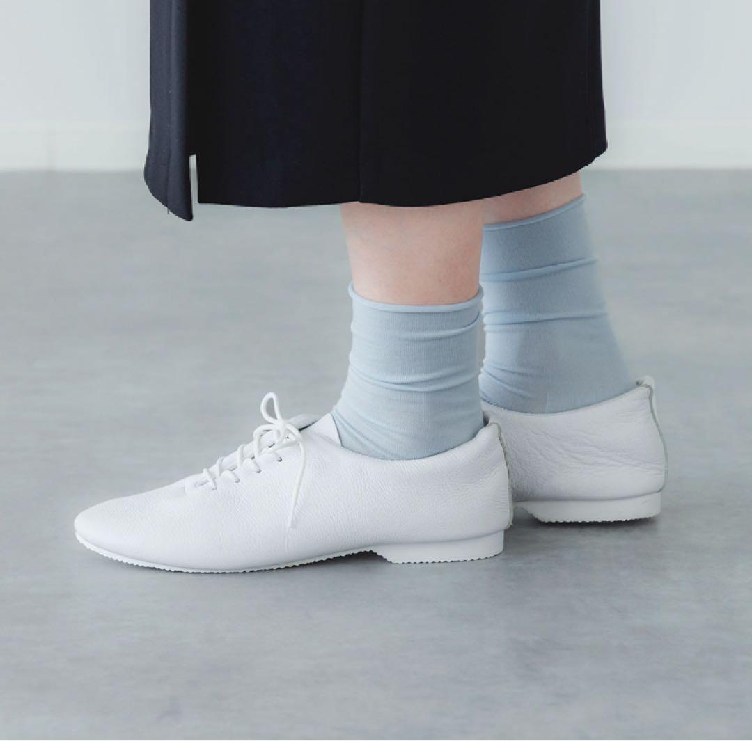 クラウン　ホワイト　レザーシューズ ジャズシューズ　イングランド製