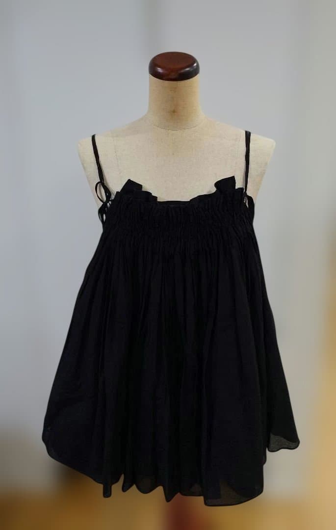 Curensology カレンソロジー コットンシルクギャザーキャミソソール