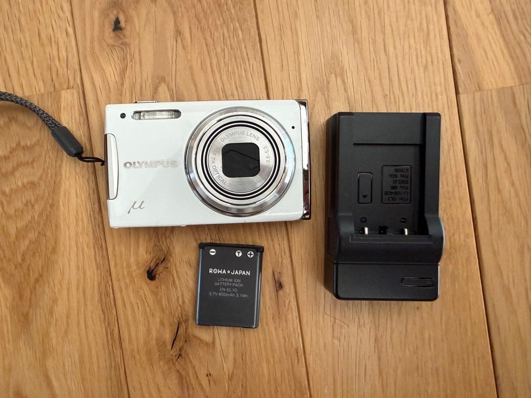 【動作確認済】OLYMPUS μ 1060 コンパクトデジタルカメラ　ホワイト