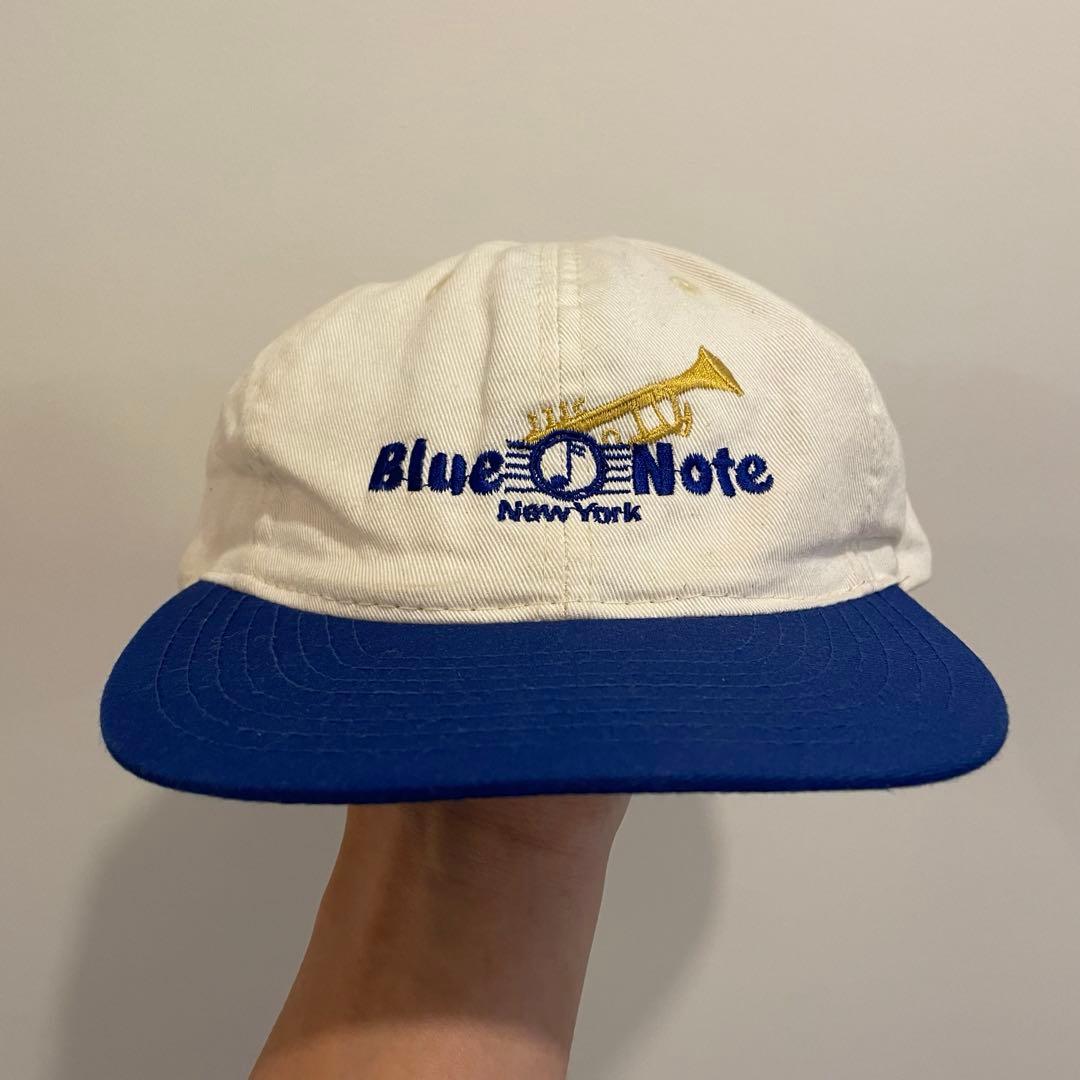 90s blue note 2トーンキャップ 刺繍ロゴキャップ スーベニア