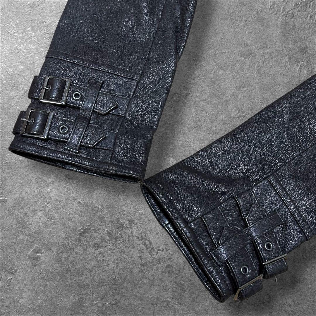 y2k japanese label Haruf ゴートレザー レザージャケット
