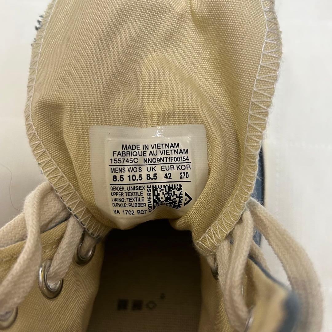 【新品　廃盤】CONVERSE CT70 HI NAVY 27㌢　旧パッチ