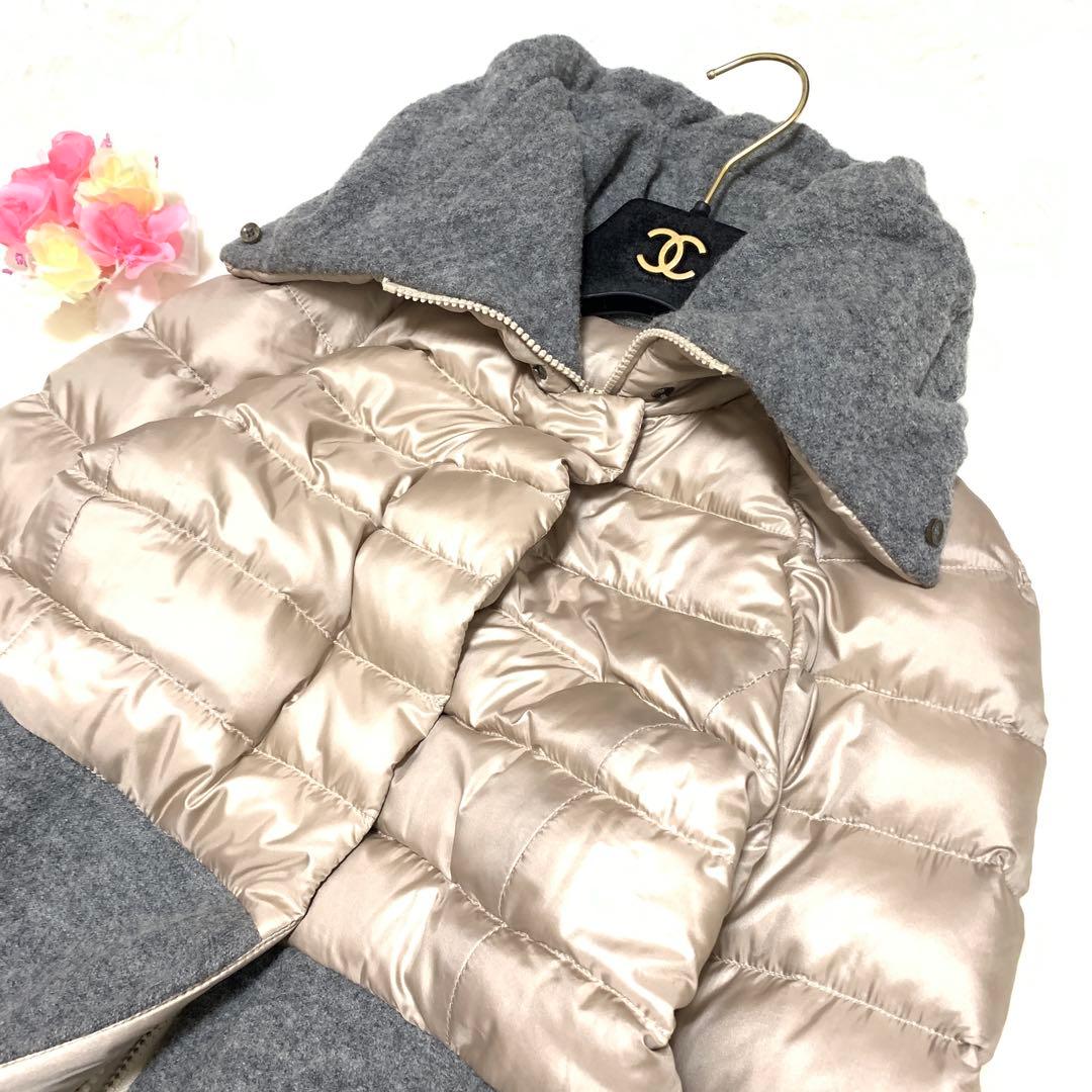 ★ レアコレクター様　マックスマーラ異素材ダウン❤︎ヴァージンウール❤︎ギャザーML