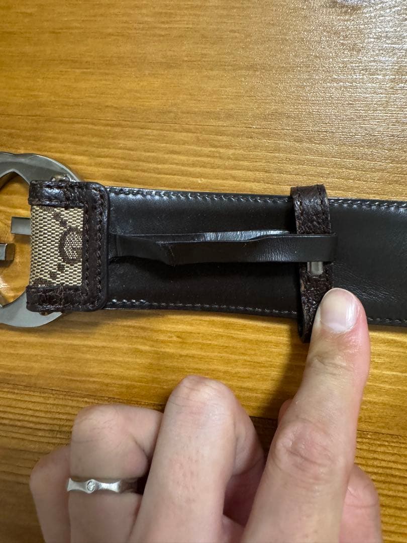 GUCCI GGキャンバス ベルト