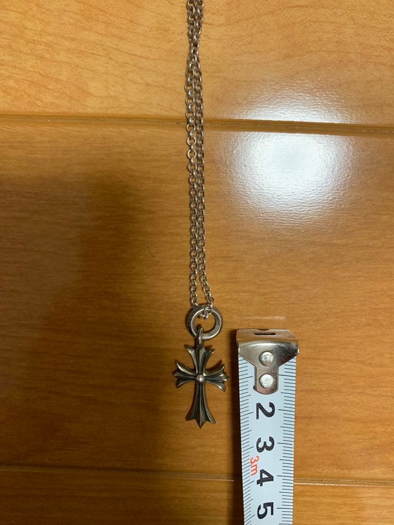 クロムハーツクロスペンダントネックレス 約50cm