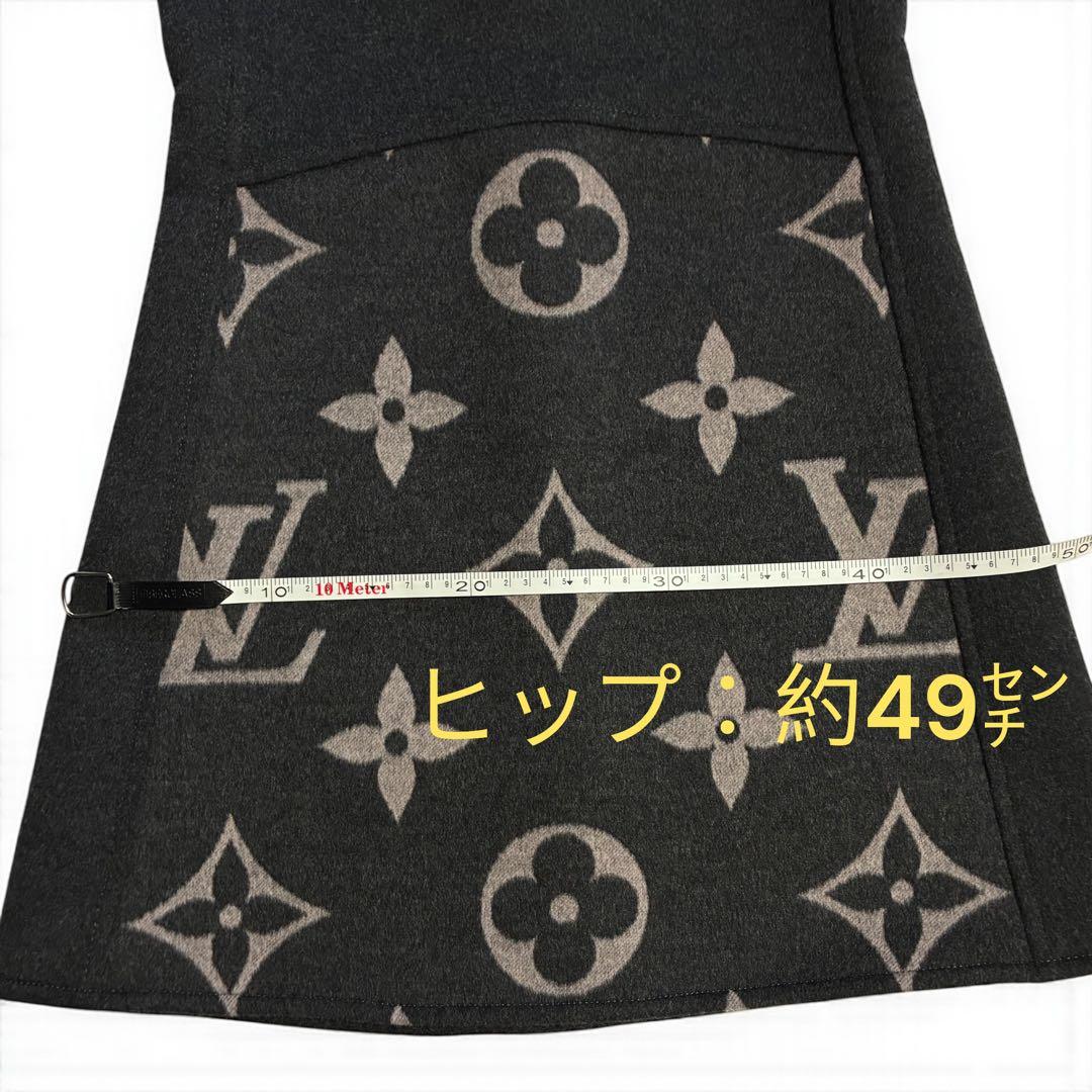 【極美品】ルイヴィトン ワンピース 20AW 34サイズ ウール グレー