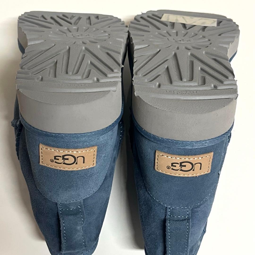 未使用級✨UGGムートンブーツ クラッシックミニⅡ 1016222ブルーグレー