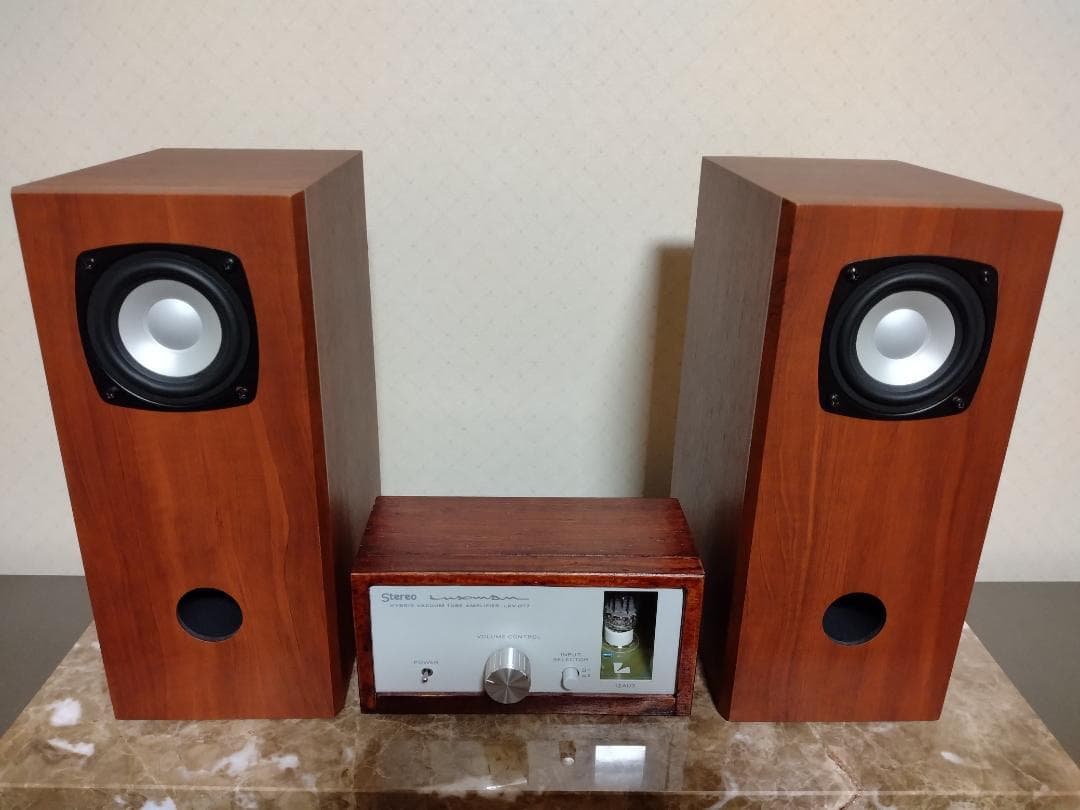 LXV-077 ハイブリッド真空管アンプ+フォステクス製 M800スピーカー