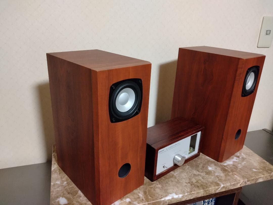 LXV-077 ハイブリッド真空管アンプ+フォステクス製 M800スピーカー