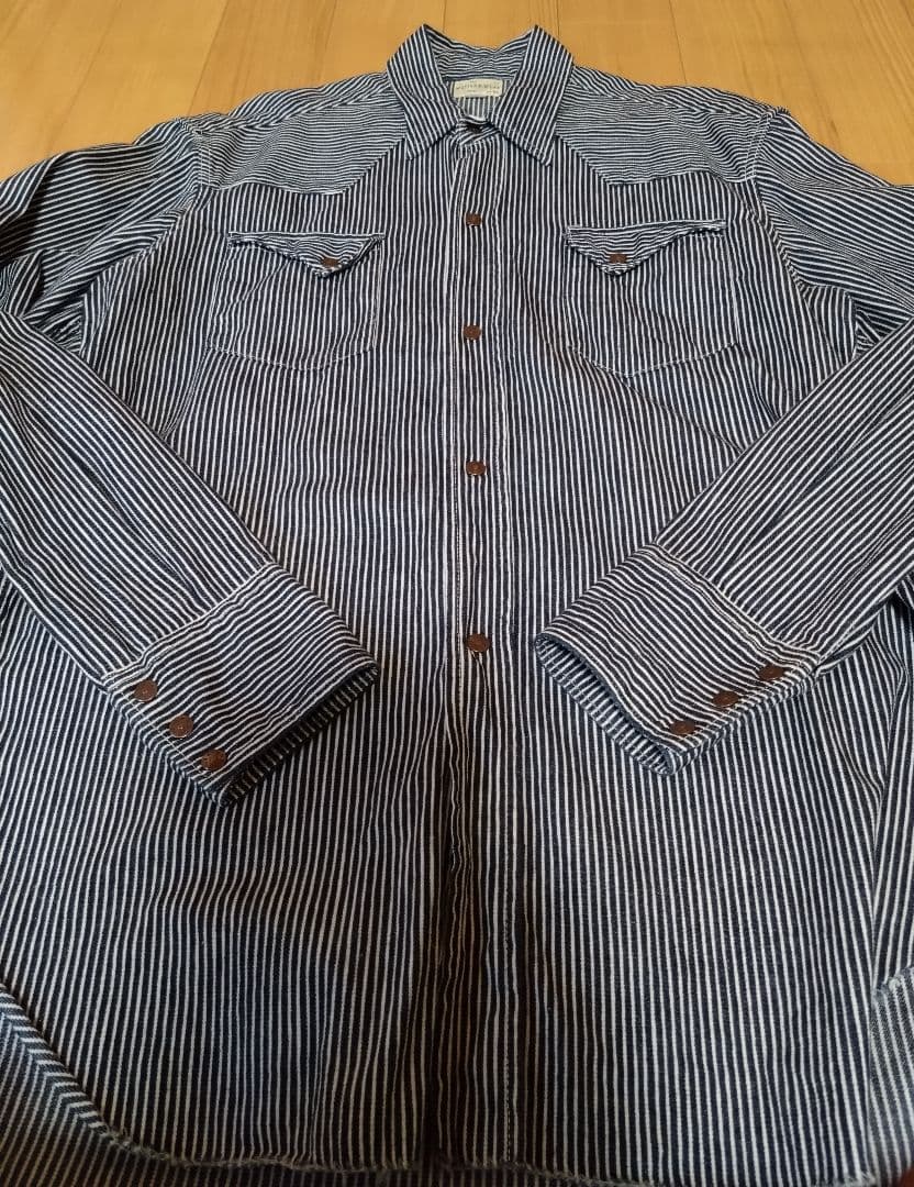 ウエアハウス 42 ヒッコリー ウエスタンシャツ ショートホーン 3038