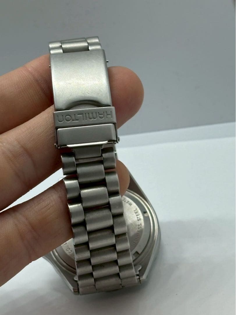 ハミルトン 腕時計　カーキ サブ クオーツ ブラック文字盤 ミリタリー