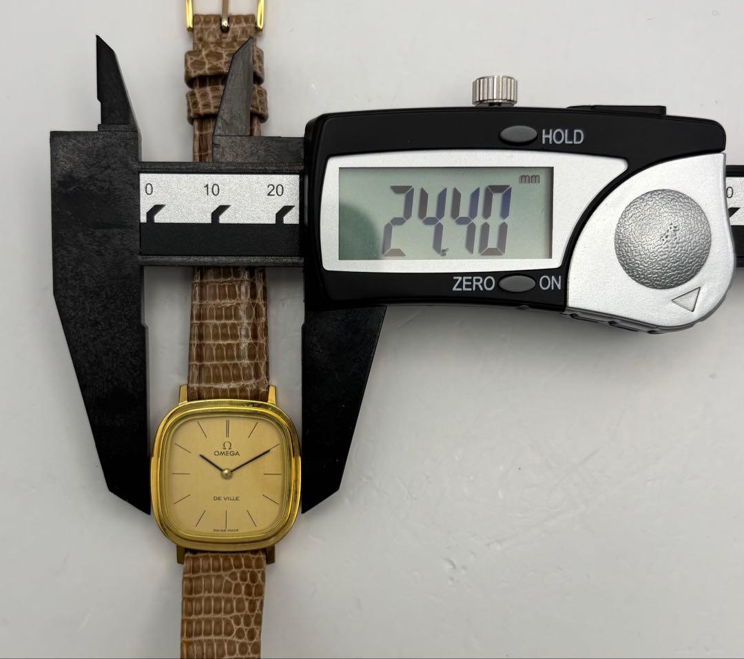 OMEGA DEVILLE オメガ デヴィル スクエア クォーツ 腕時計