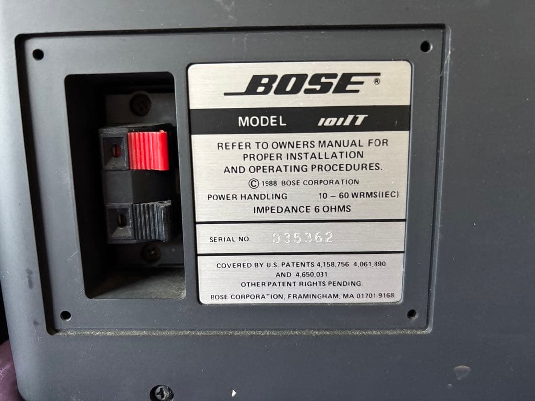 BOSE スピーカー　 101IT イタリアーノ ブラック ペア ボーズ