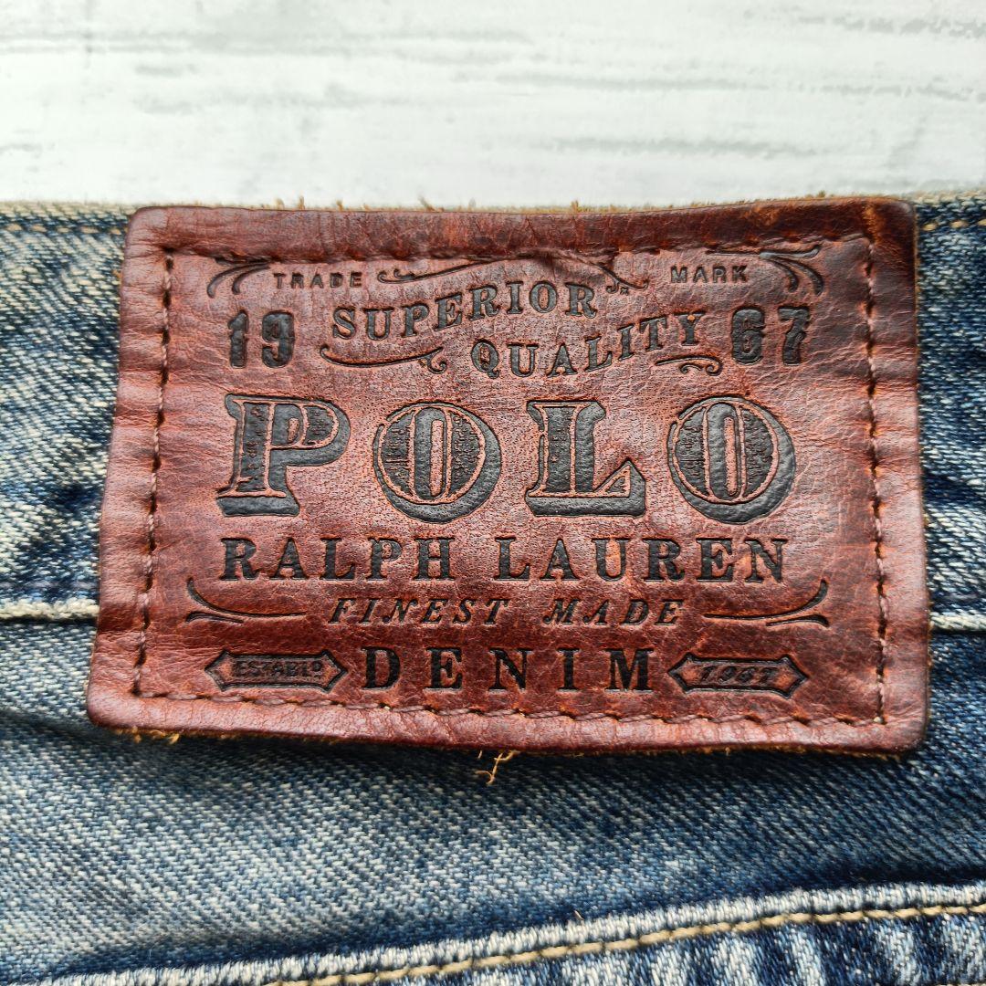 未使用級 レア ポロラルフローレン リペア加工 デニムパンツ タグ付き ジーンズ
