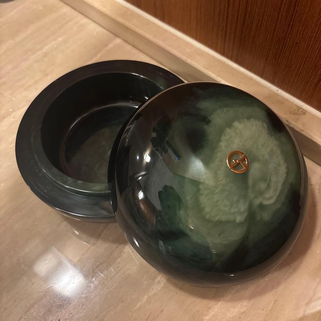 【美品】ARMANI CASA 小物入れ グリーン