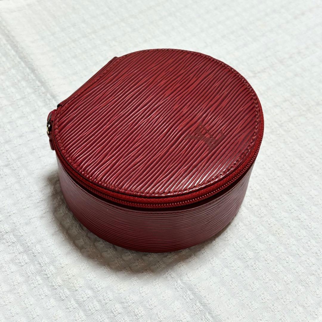 ルイヴィトン エピレザー 赤 ジュエリーケース