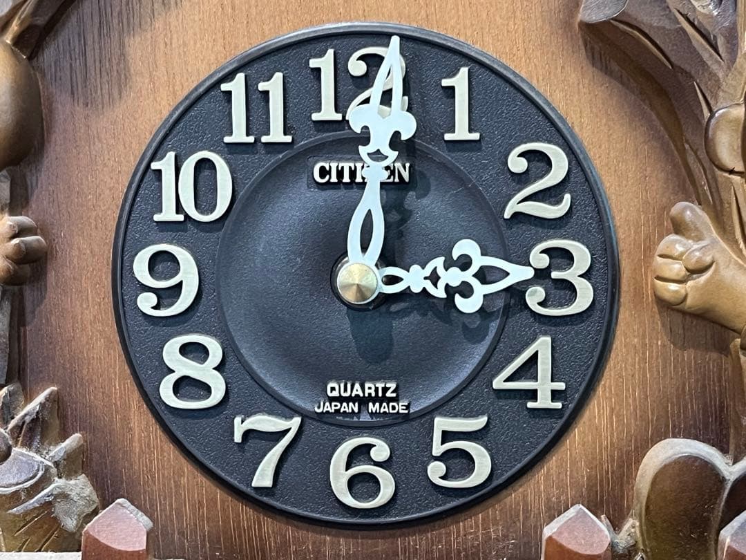 スヌーピー 鳩時計 CITIZEN レトロ 木製 ハト時計　SNOOPY 訳あり