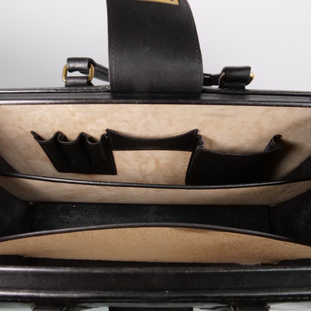 希少美品✨オールドコーチ ダレスバッグ 5420 USA製 自立 ブラック