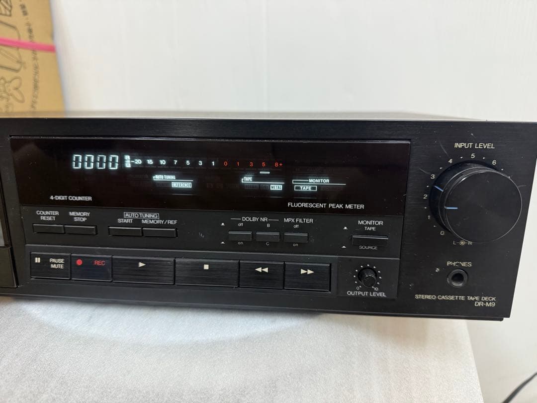 【ジャンク】DENON DR-M9 カセットデッキ 電源確認済み 現状品