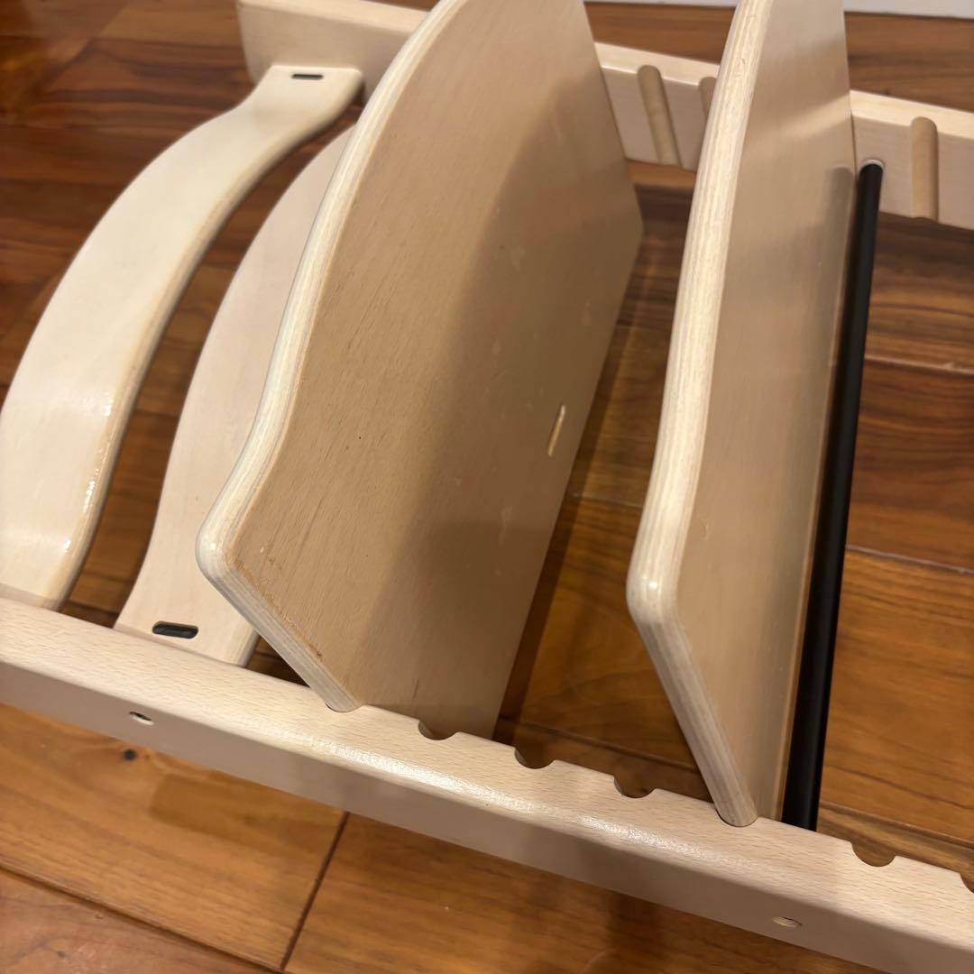 ストッケ トリップトラップ ホワイトウォッシュ ベビーセット付 S/N4