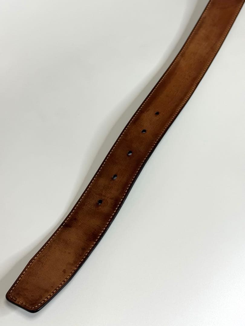 【イタリア製】サルバトーレフェラガモ　ガンチーニ　ブラック　レザーベルト