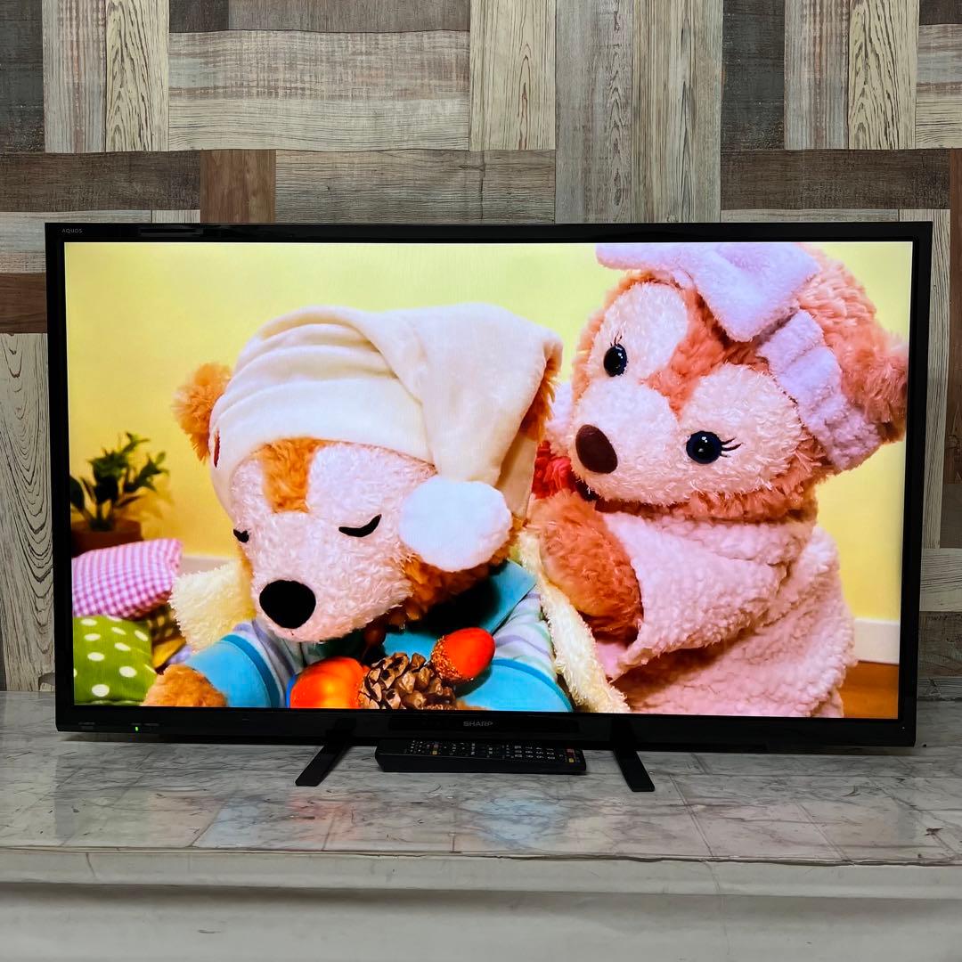 即日受渡❣️全国送料込シャープ 40型テレビ AQUOS 裏録画対応2画面表示