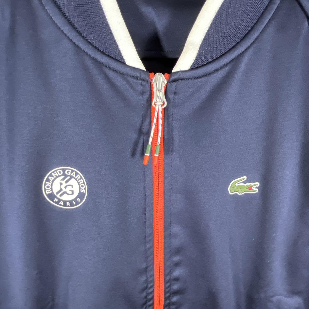 【美品】ラコステ ROLAND GARROSソリッドジップジャケットM テニス