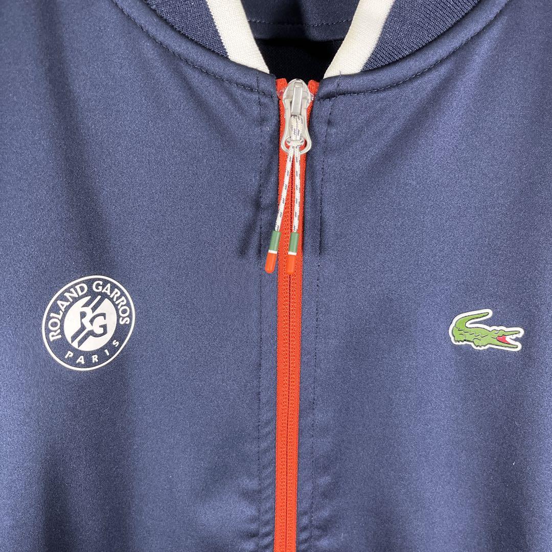 【美品】ラコステ ROLAND GARROSソリッドジップジャケットM テニス