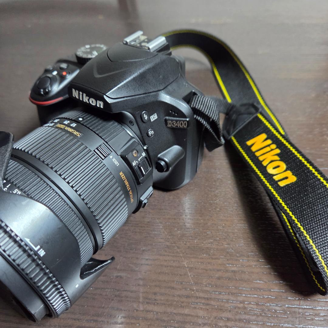 Nikon D3400 デジタル一眼レフカメラ ニコン SIGMAレンズセット