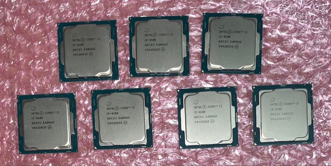 INTEL R CORE™︎ i3-9100 SRCZV 3.60GHZ 7個