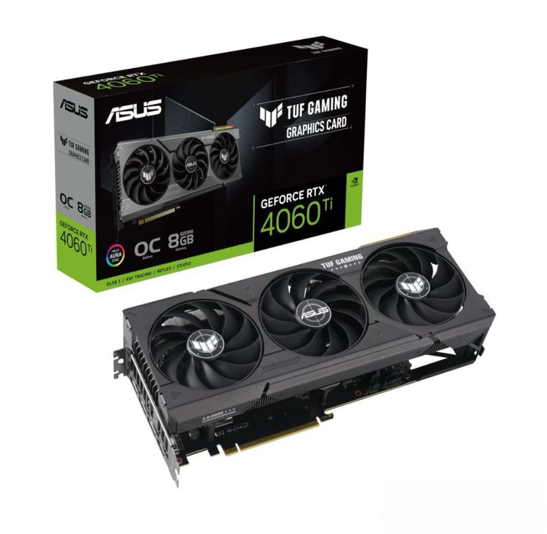 グラフィックボード・グラボ・ビデオカード ASUS TUF Gaming GeForce RTX 4060 Ti 8GB