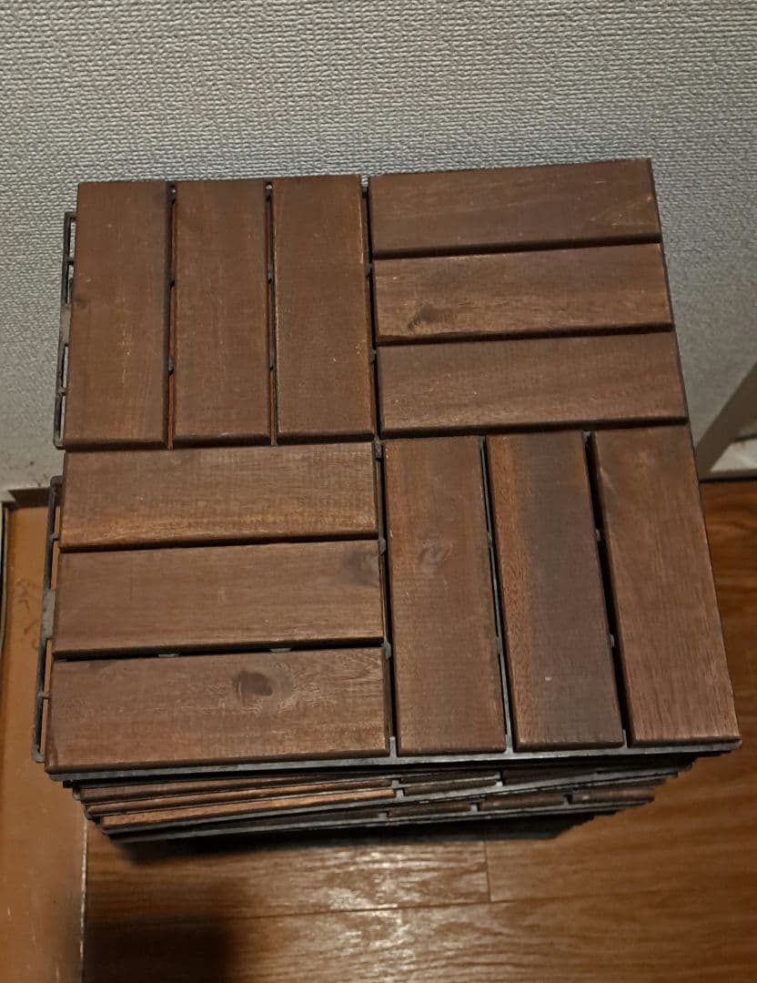 【IKEA】ウッドパネル合計48枚(新品10枚と中古38枚)【送料出品者負担】