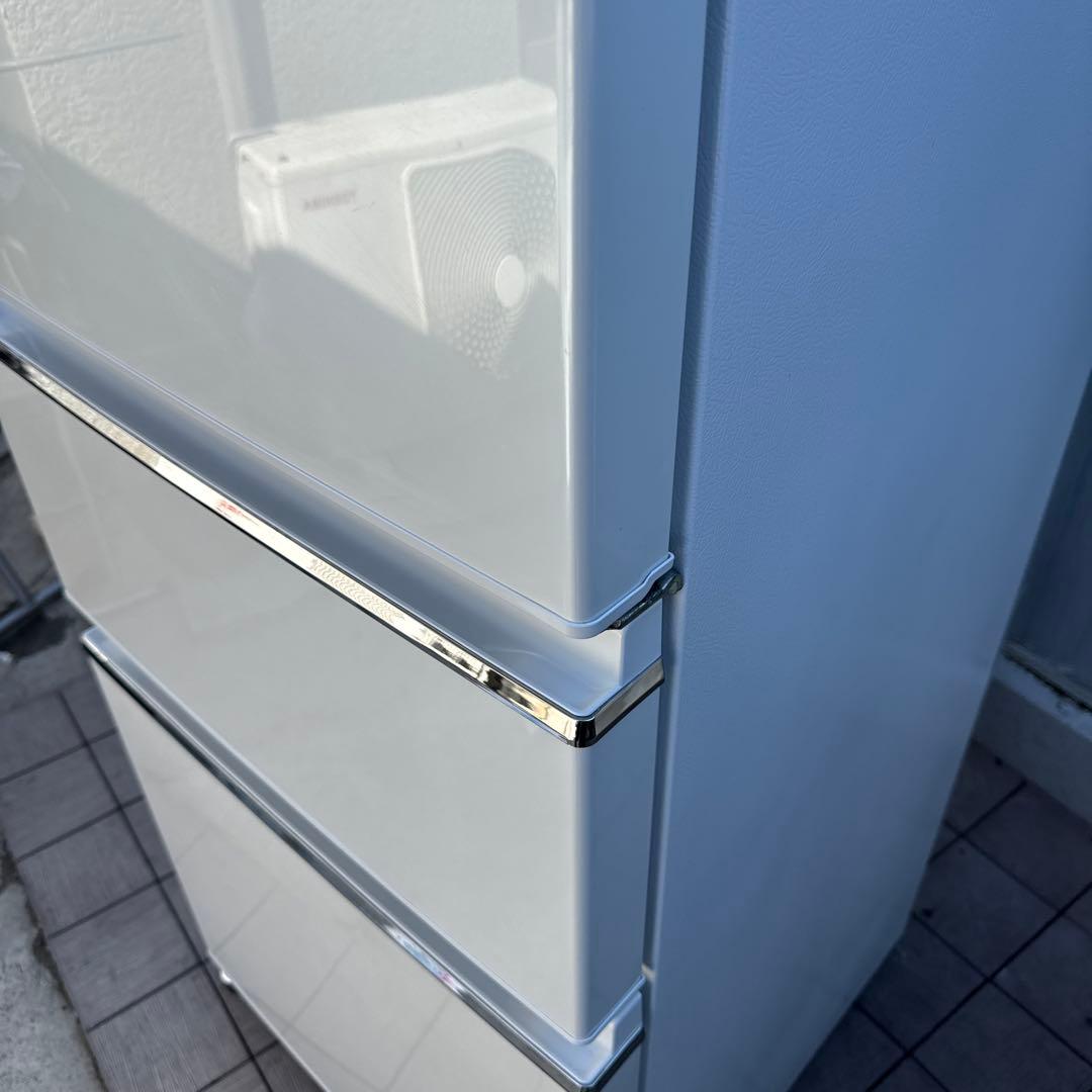 MITSUBISHI 2018年製 3ドア冷蔵庫330L 右開き パールホワイト