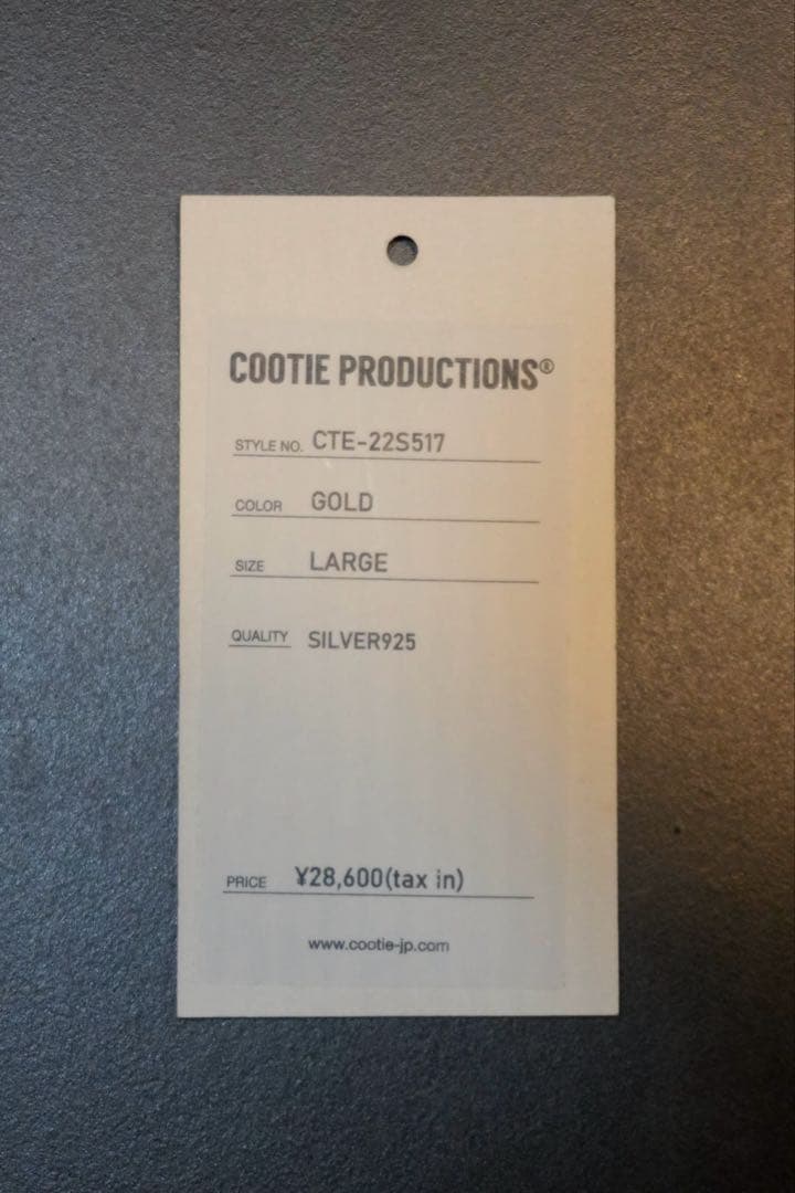 cootie ゴールドネックレス