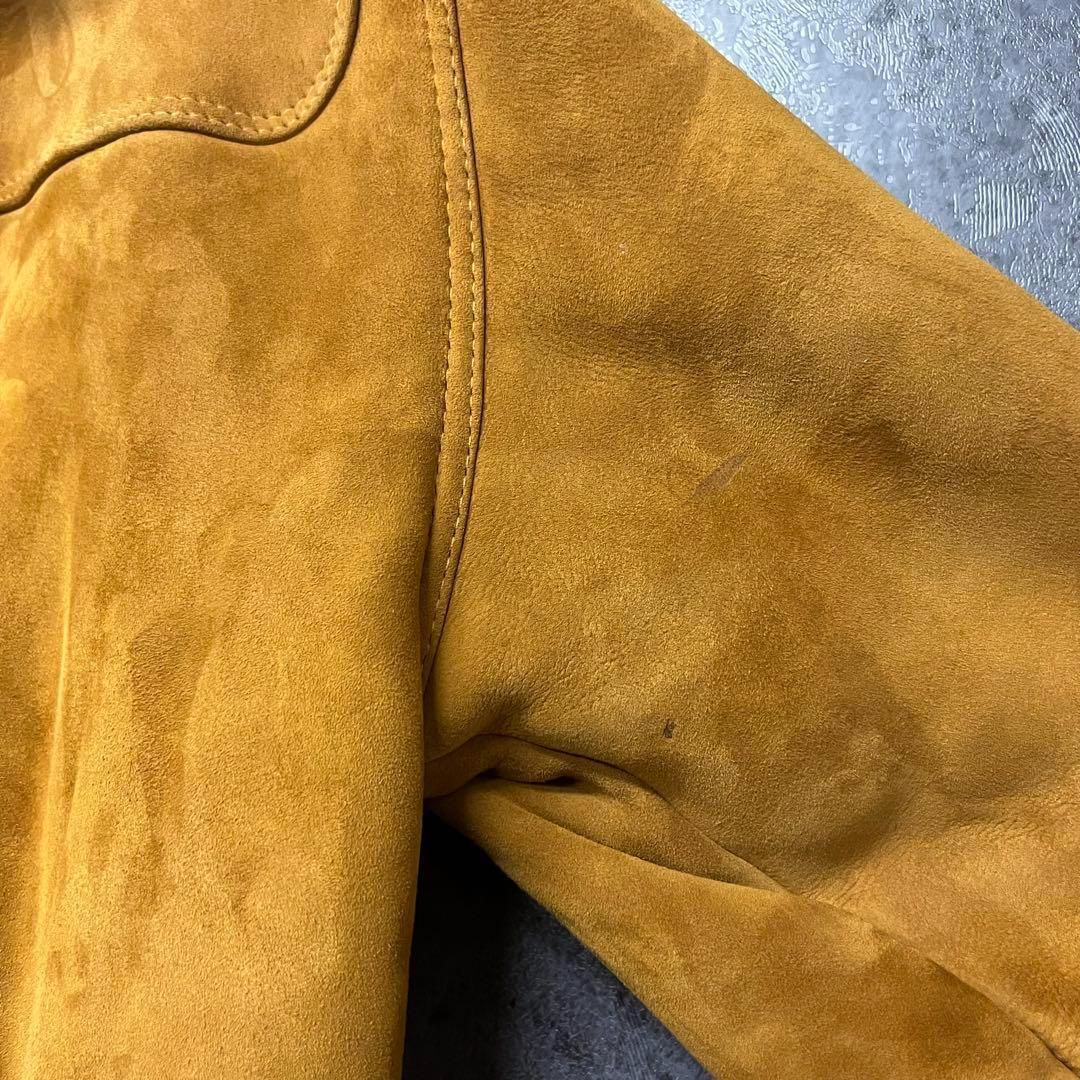 ☆ユーロ古着☆vintage【ムートン レザー スエード コート】メンズL