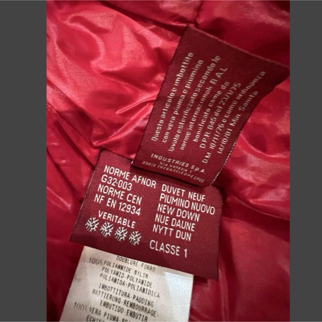 モンクレールガムルージュ　MONCLER ショートダウンコート　赤　サイズ　0