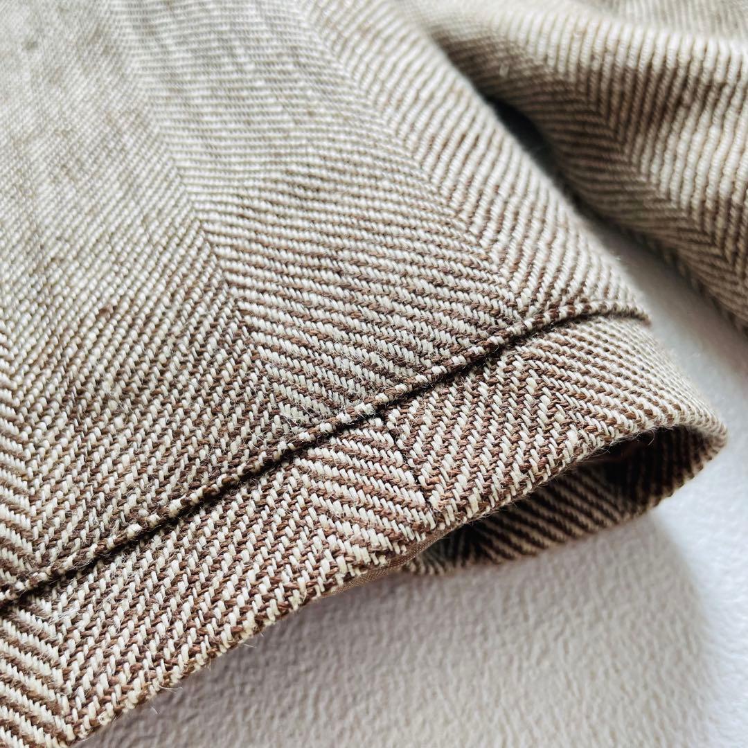 MAX MARA リネン パンツスーツ ヘリンボーン 洗濯可