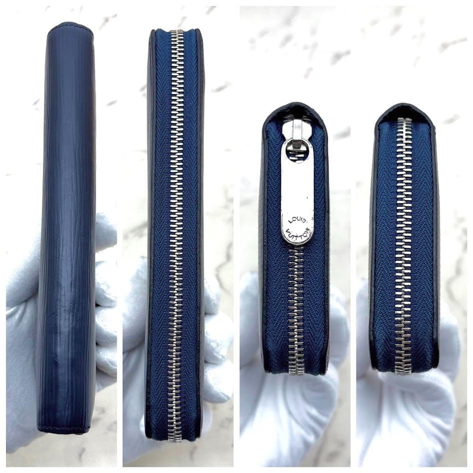 【なかむー】ルイヴィトン　エピ　ジッピーウォレット　ネイビー