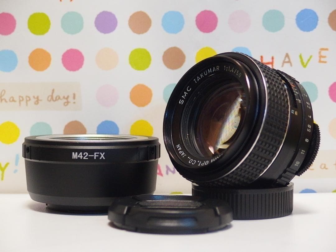 SMC Takumar 50mm F1.4 Fuji Xマウント セット