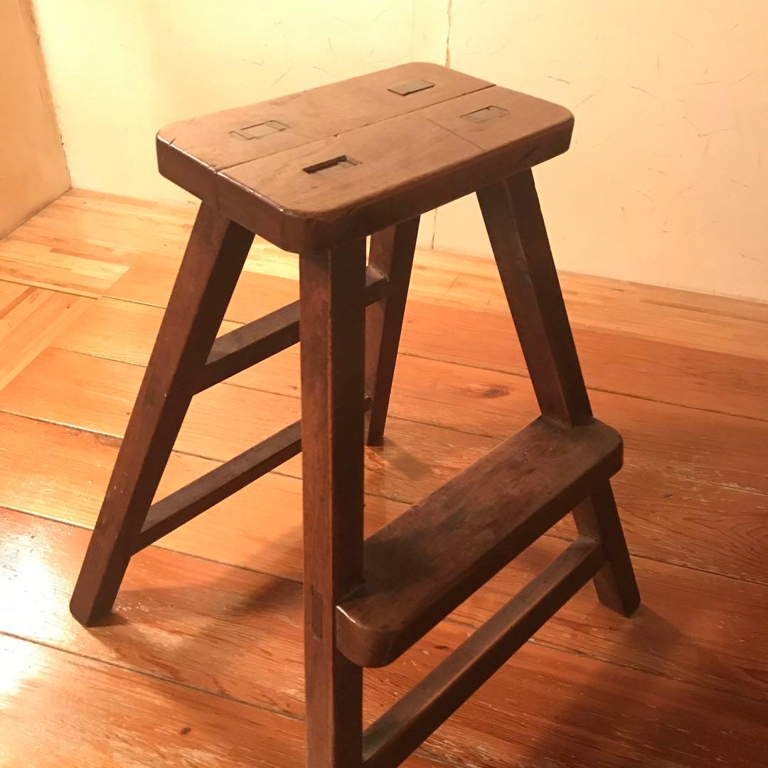 昭和レトロ　踏み台　椅子