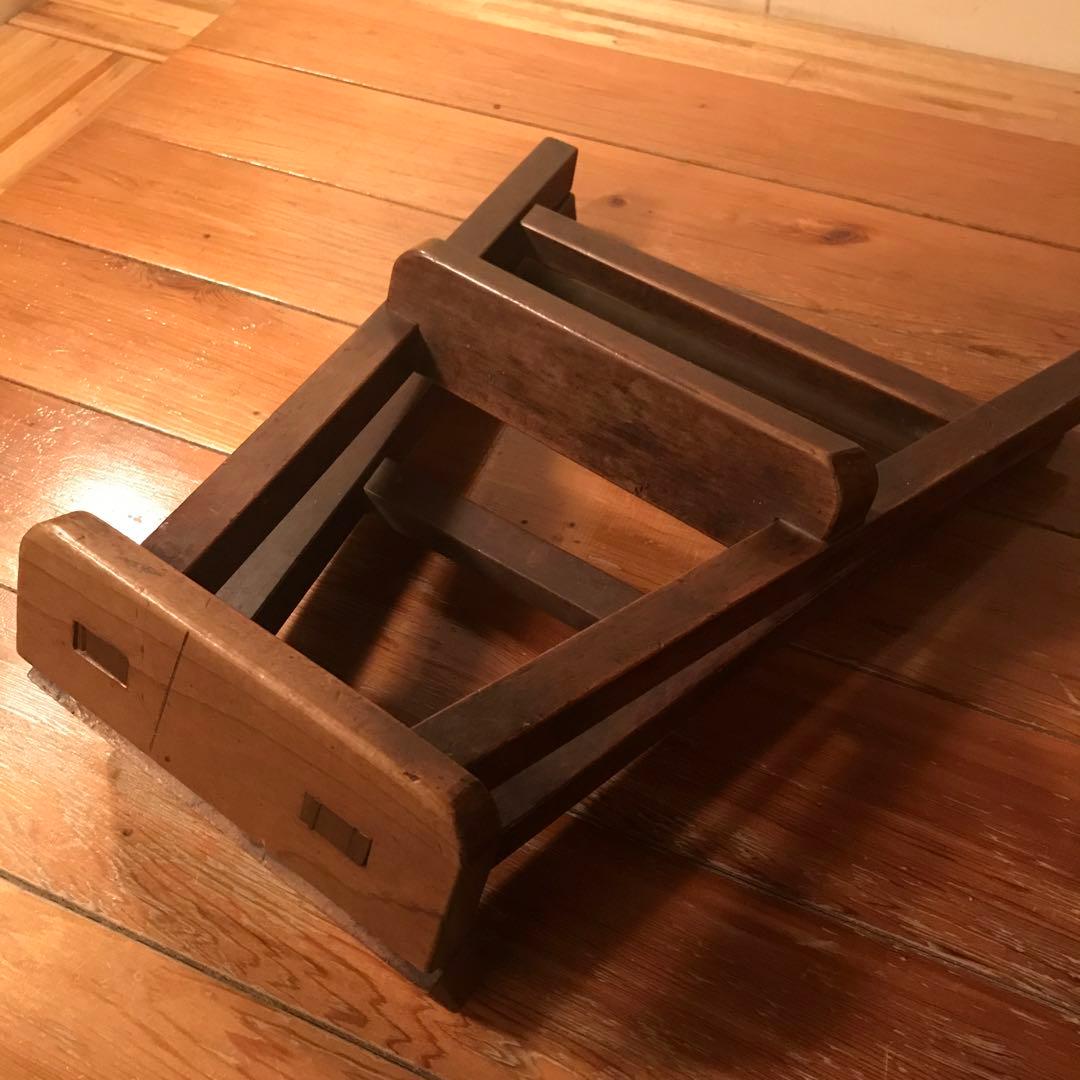 昭和レトロ　踏み台　椅子