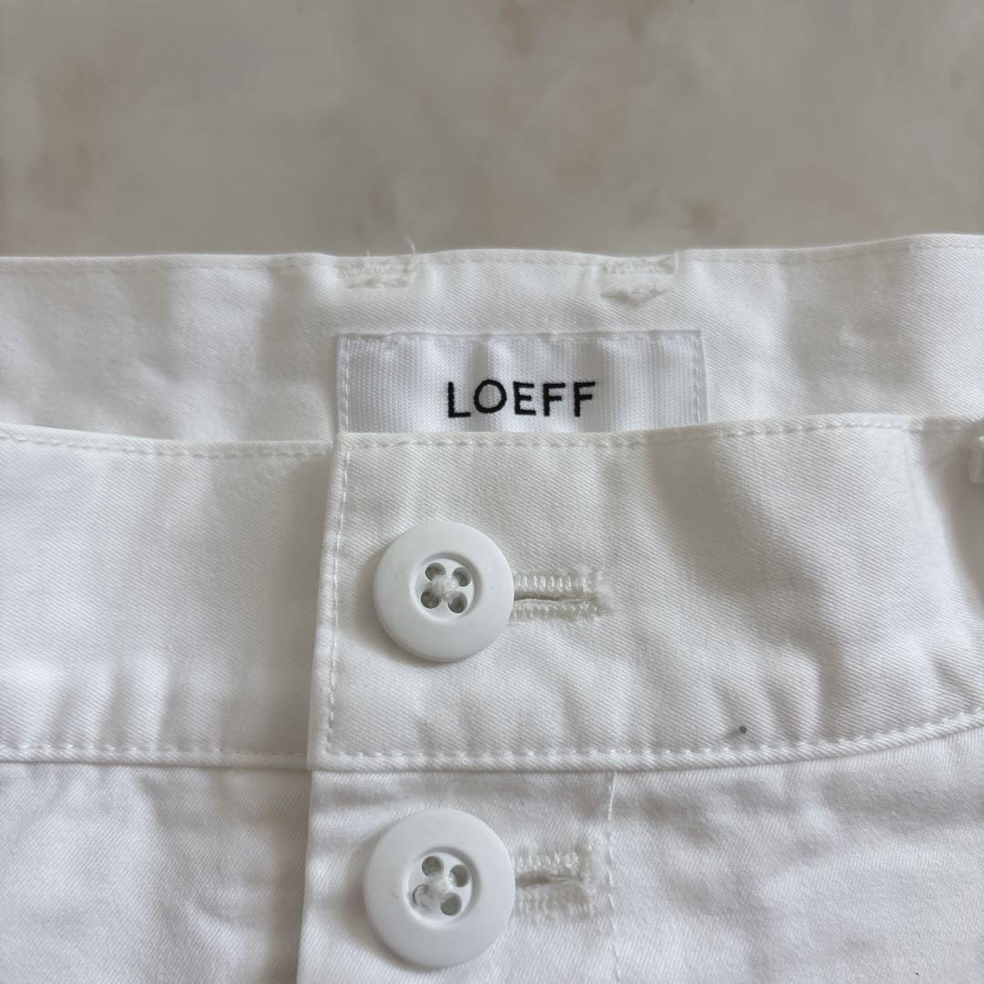LOEFF コットンツイル 2タックパンツ