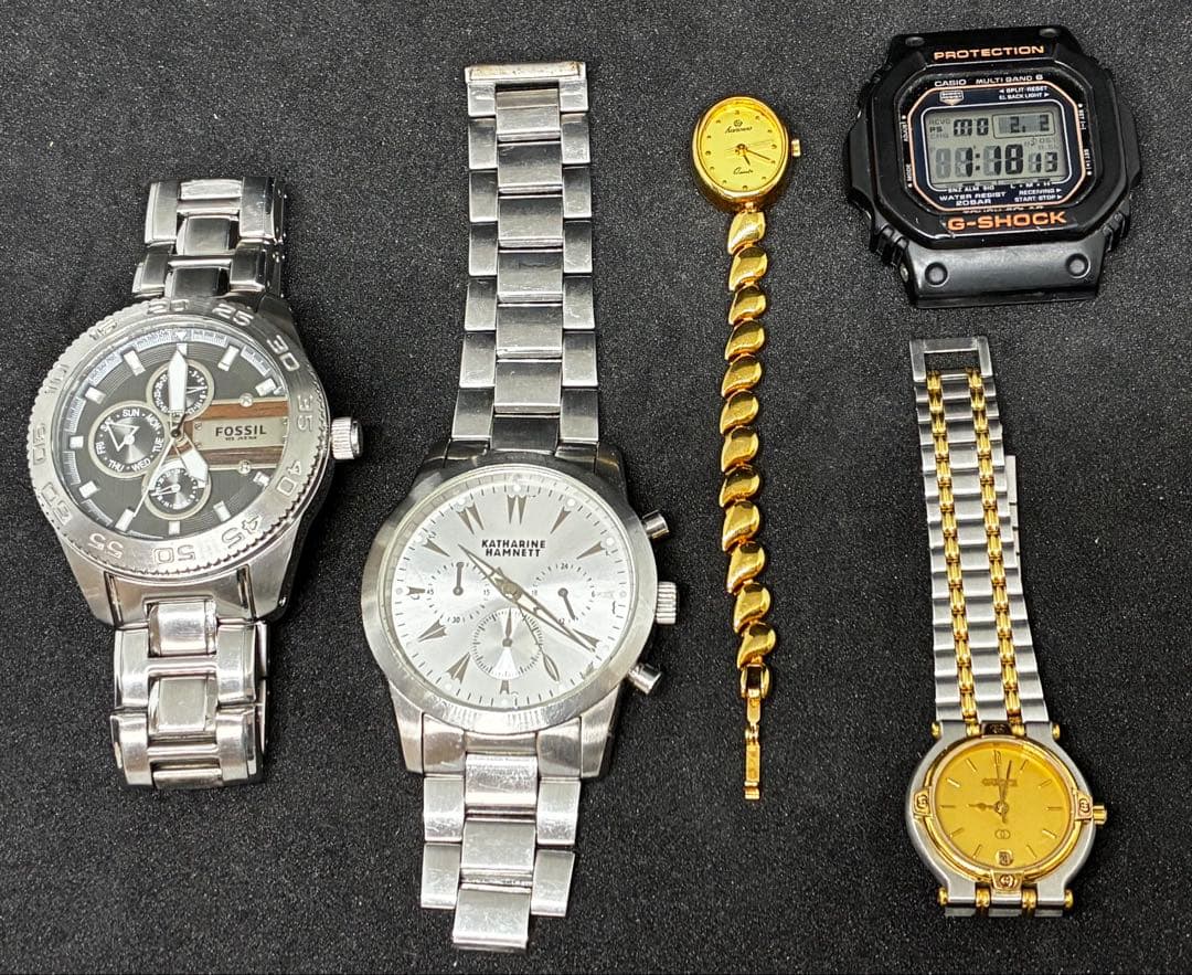 B*o様 181腕時計まとめ売りFOSSIL、GUCCI等…計5点