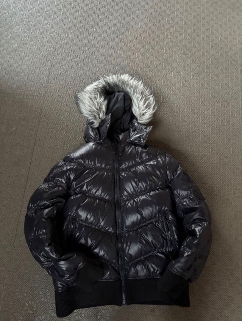 00s old uniqlo ファー ダウンジャケット y2k グランジ