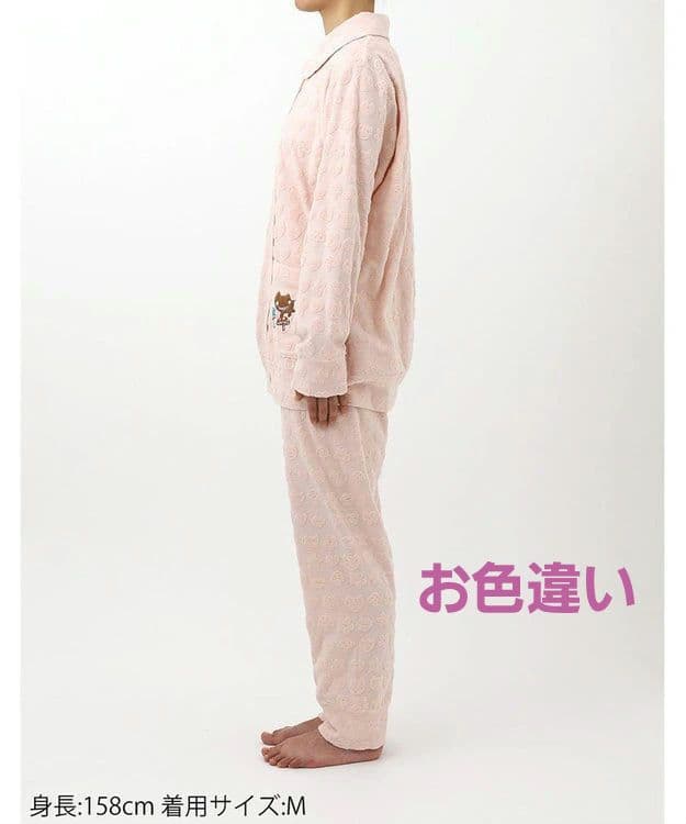 ◆タグ付き新品【ツモリチサト】ルームウエアパイル地パジャマ長袖長ズボン/ワコール