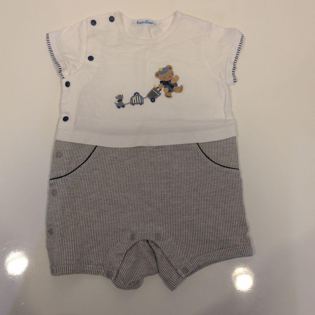 ファミリア　ロンパース　2点セット　美品