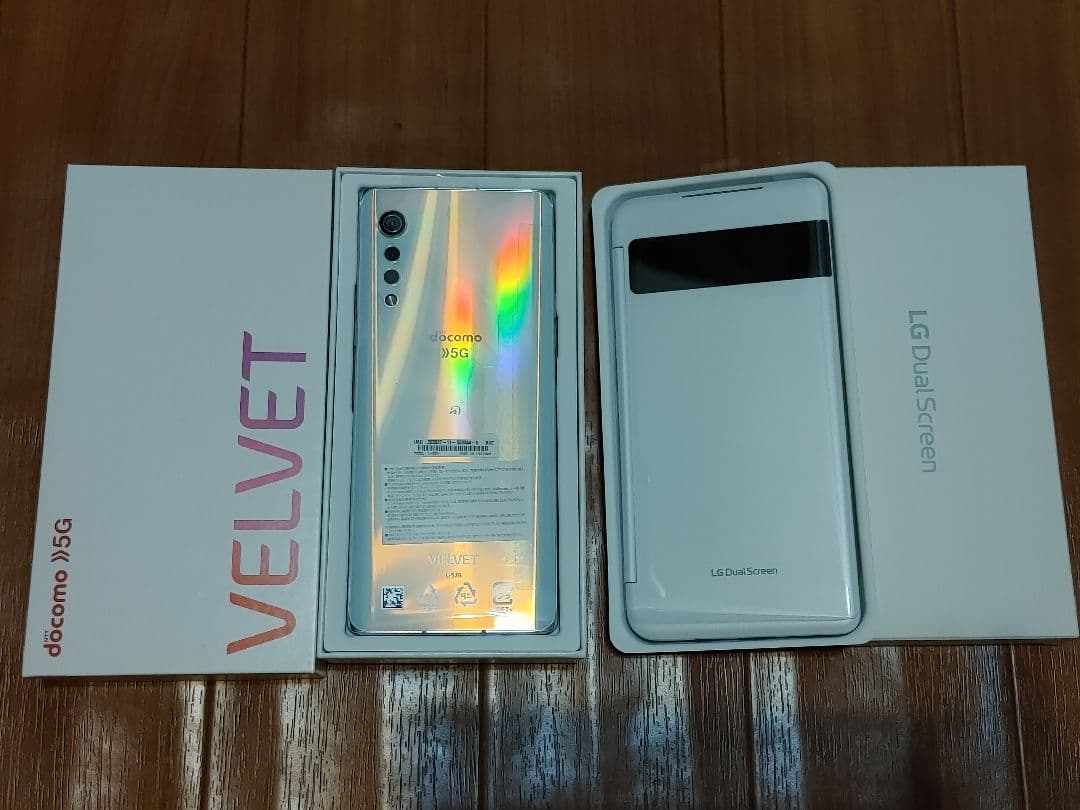 LG VELVET L-52A ＋デュアルスクリーンセット(オーロラホワイト)