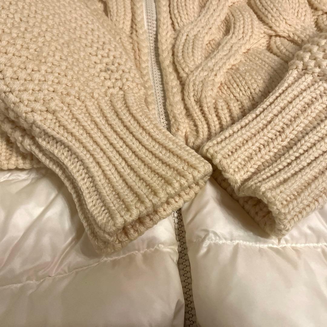 モンクレール　レディース　切り替えニットダウン　サイズS