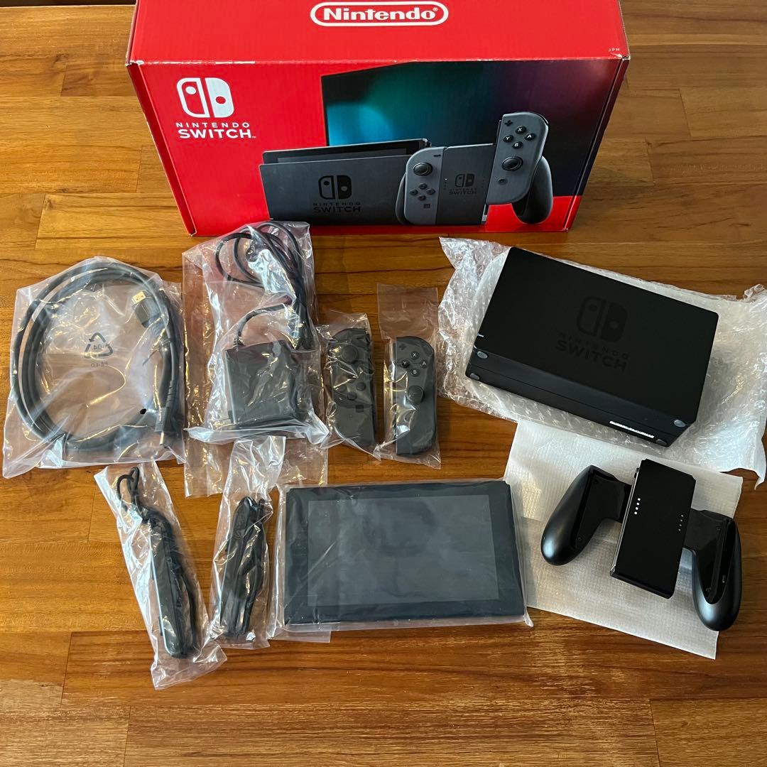 Nintendo Switch 本体【美品】グレー 付属品完備フルパッケージ