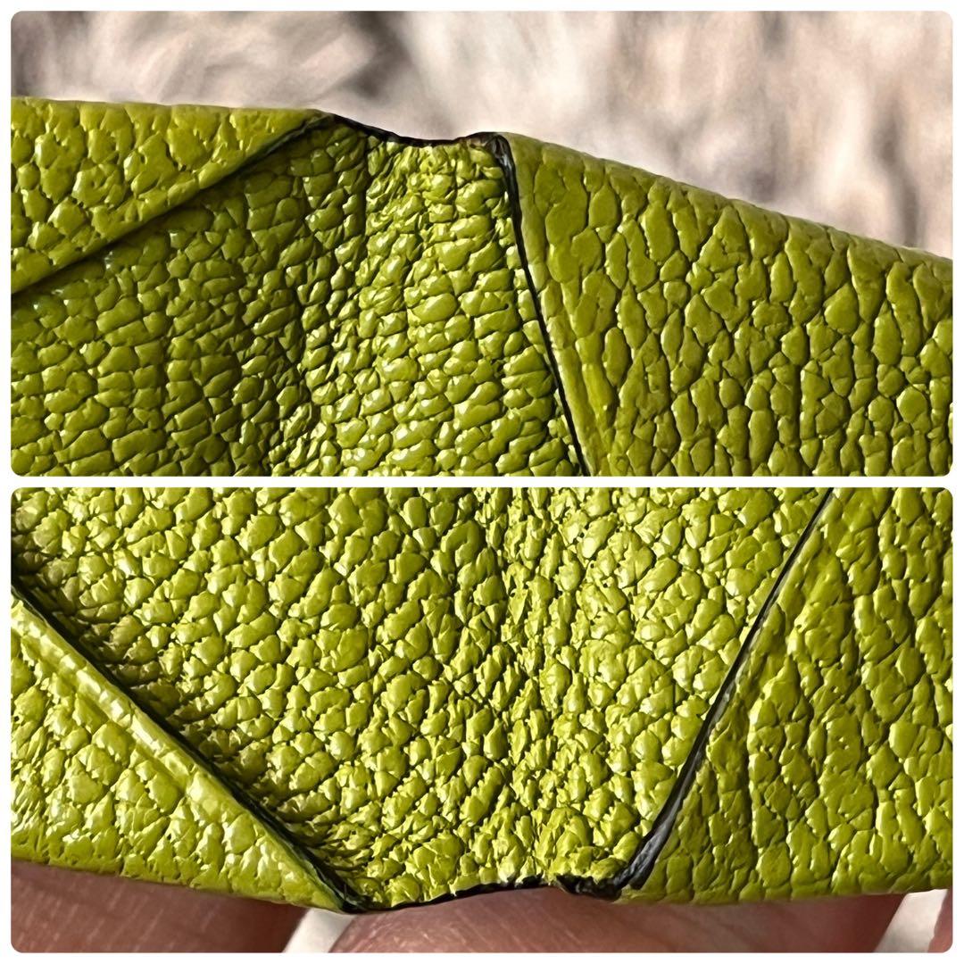 美品✨エルメス　バスティア　ケース　レアカラー　グリーン